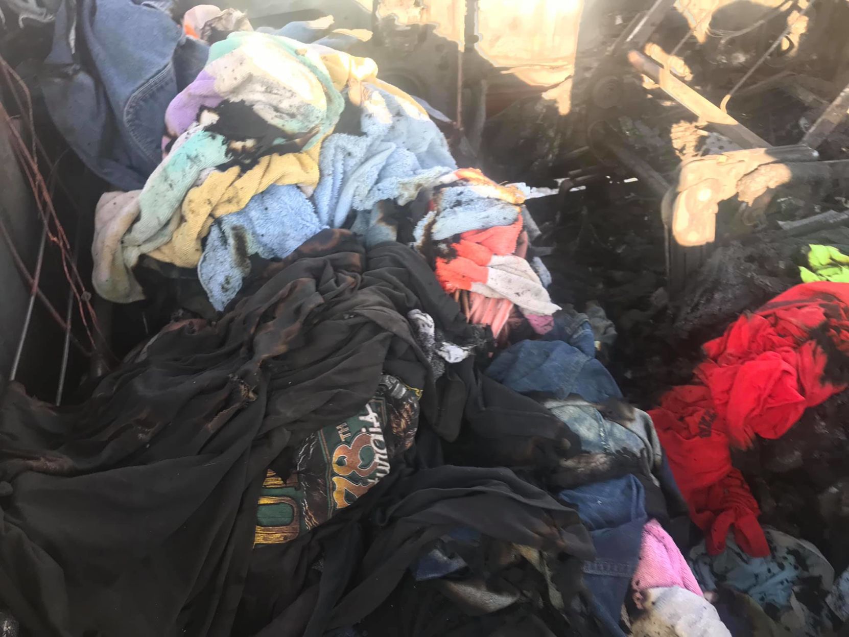 Truck of Spokane man heading to laundry mat catches fire, all clothing destroyed